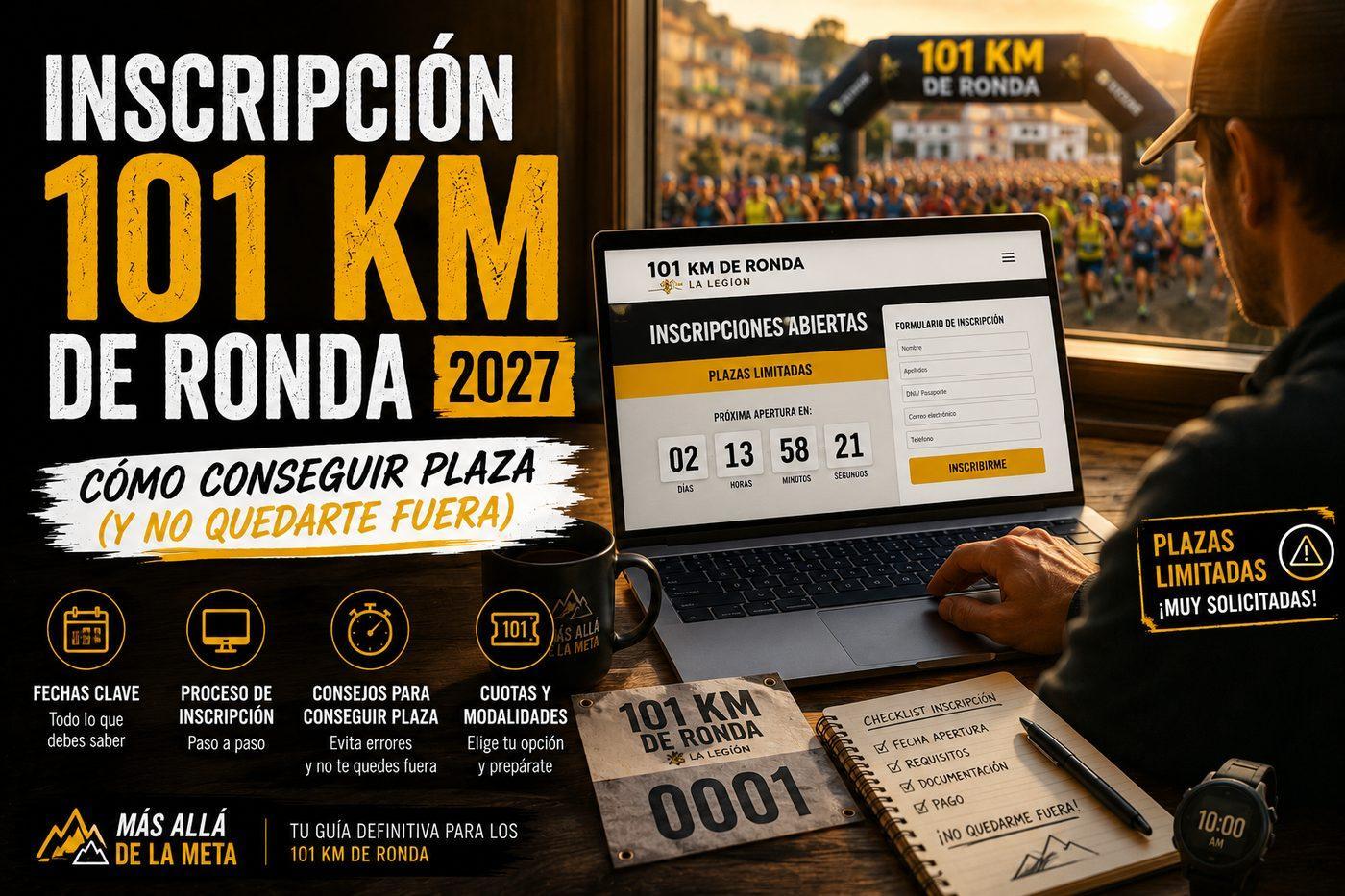 Inscripción 101 KM de Ronda 2027 — cómo conseguir plaza en los 101 KM de La Legión
