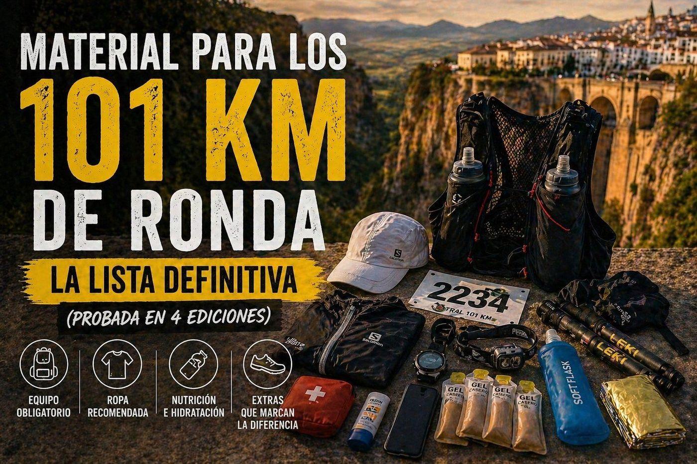 Material obligatorio para los 101 KM de Ronda: la lista definitiva